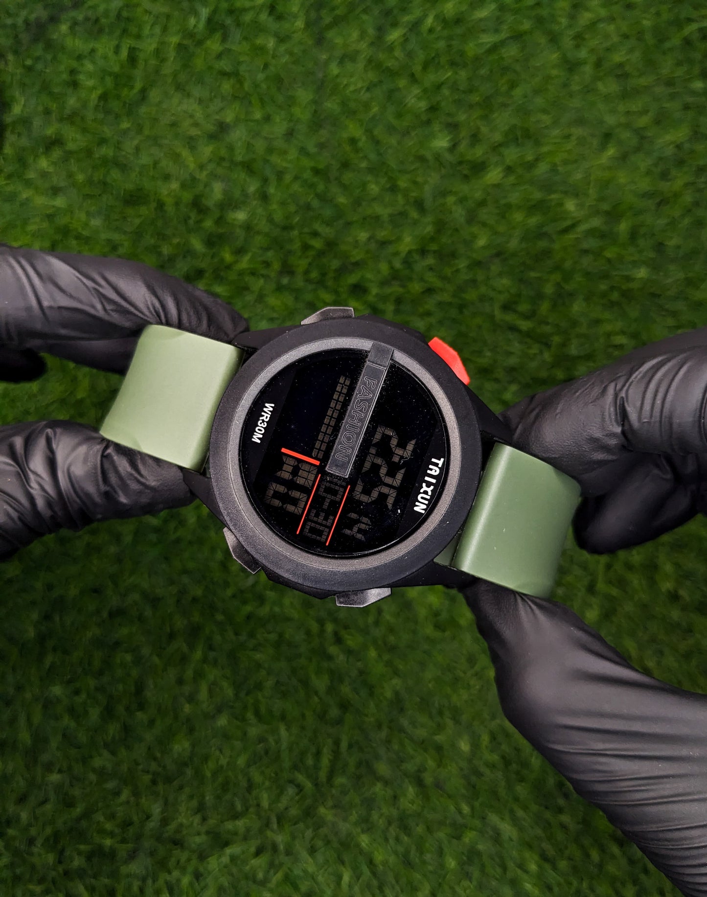 Taixon Water Proof Sport Watch - Green Straps