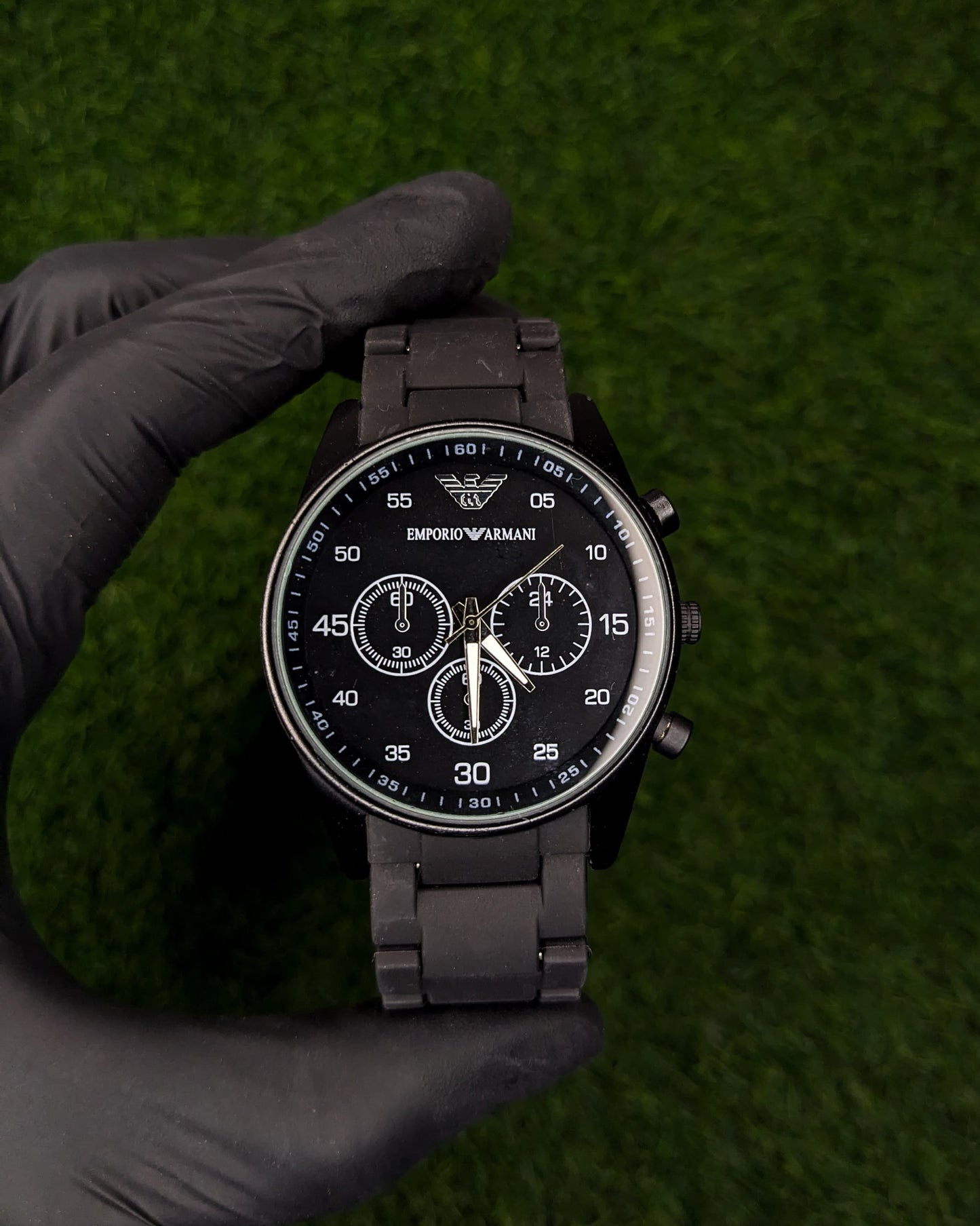Black Armani Men's Watch - Plastic Body