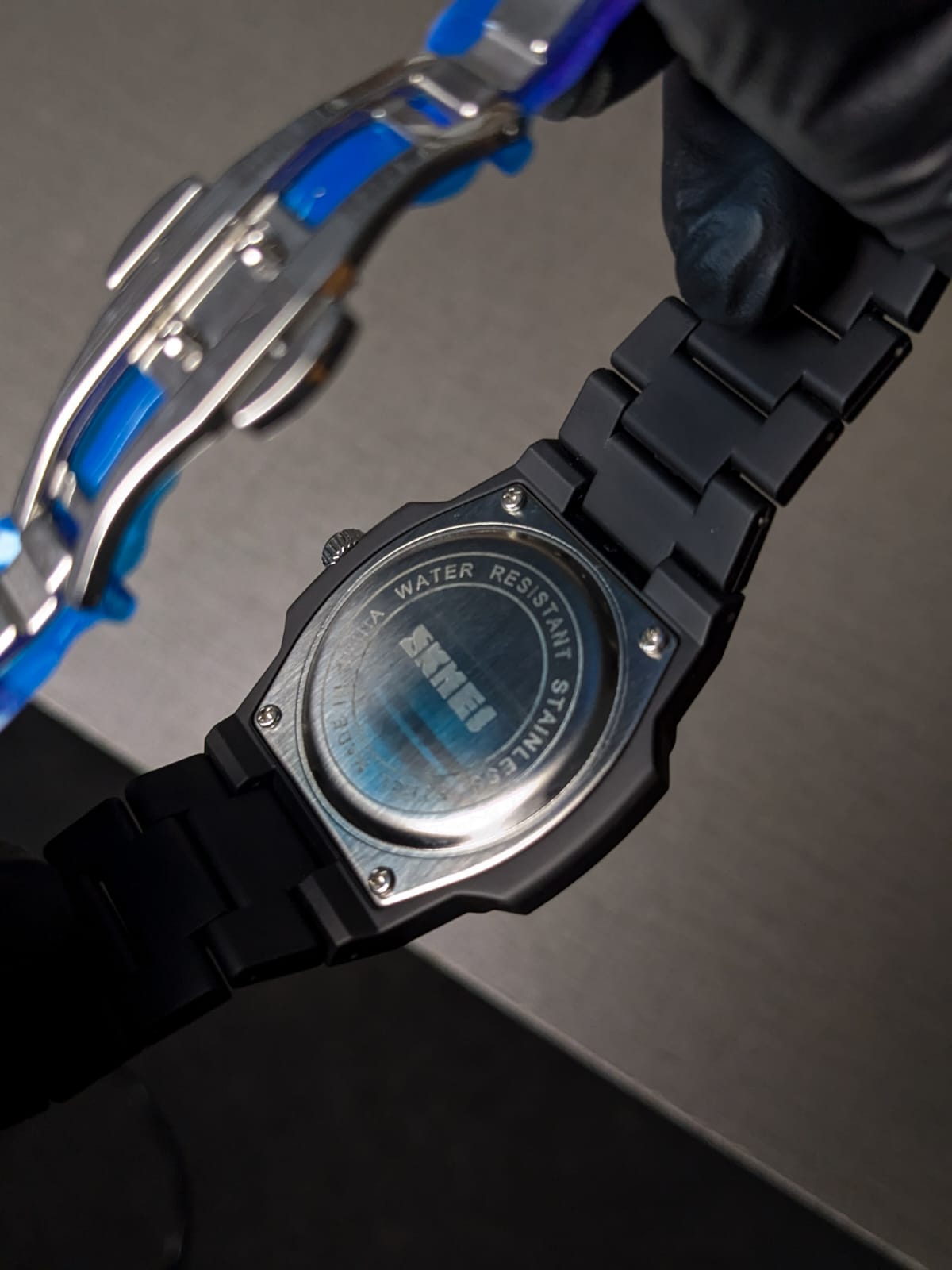 Skmei Original Black Arabic Aura Watch Nautilus Style