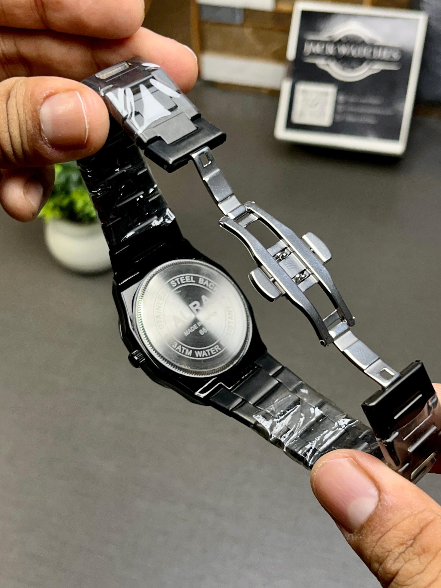 Full Black Arabic Aura Watch (Steel)