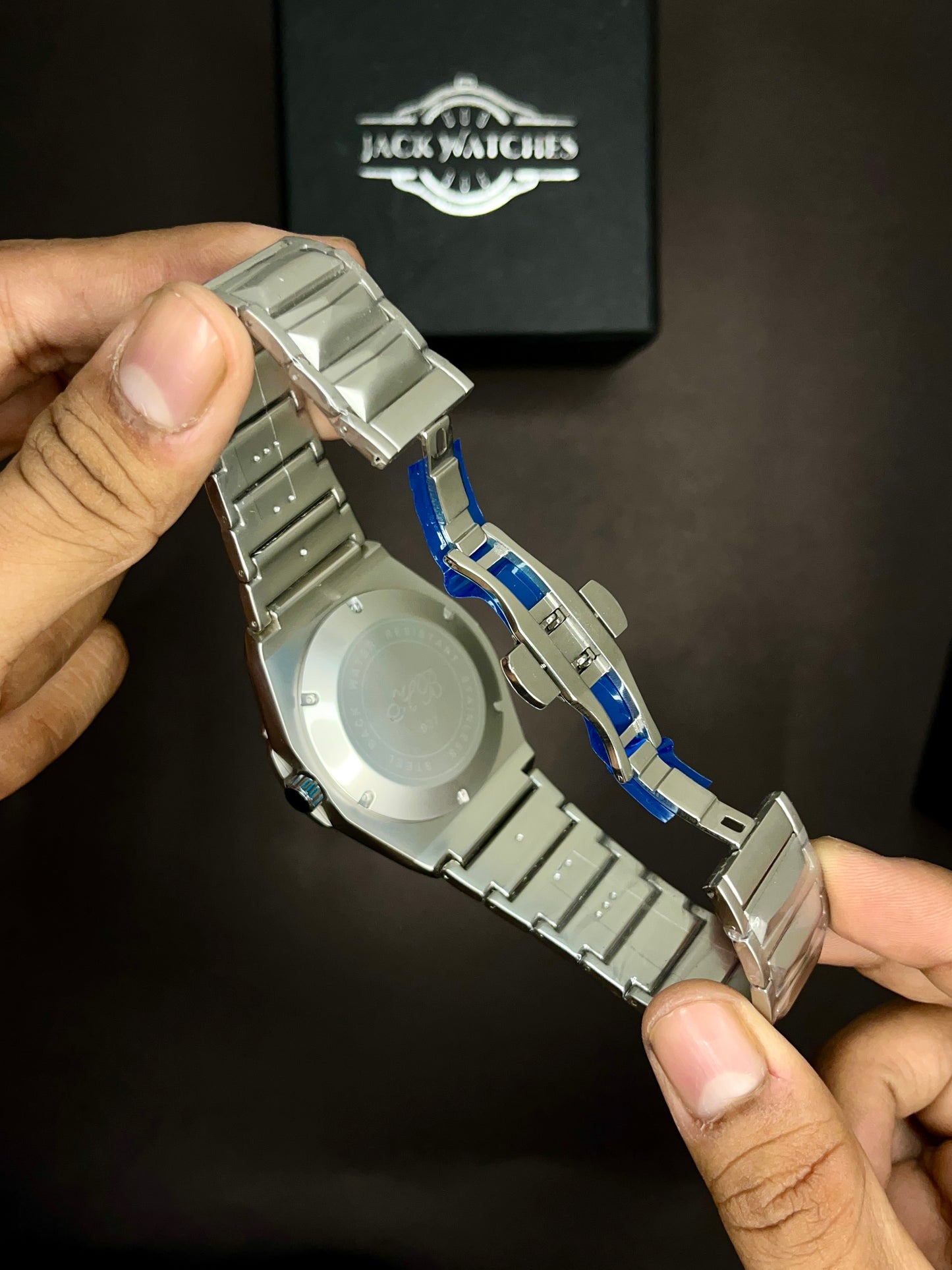 HB Diamond Cut Steel Chain Watch – Heavyweight Luxury