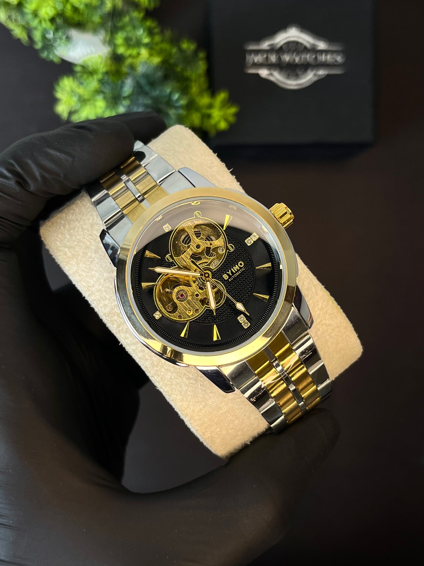 Byino Automatic Skeleton Watch