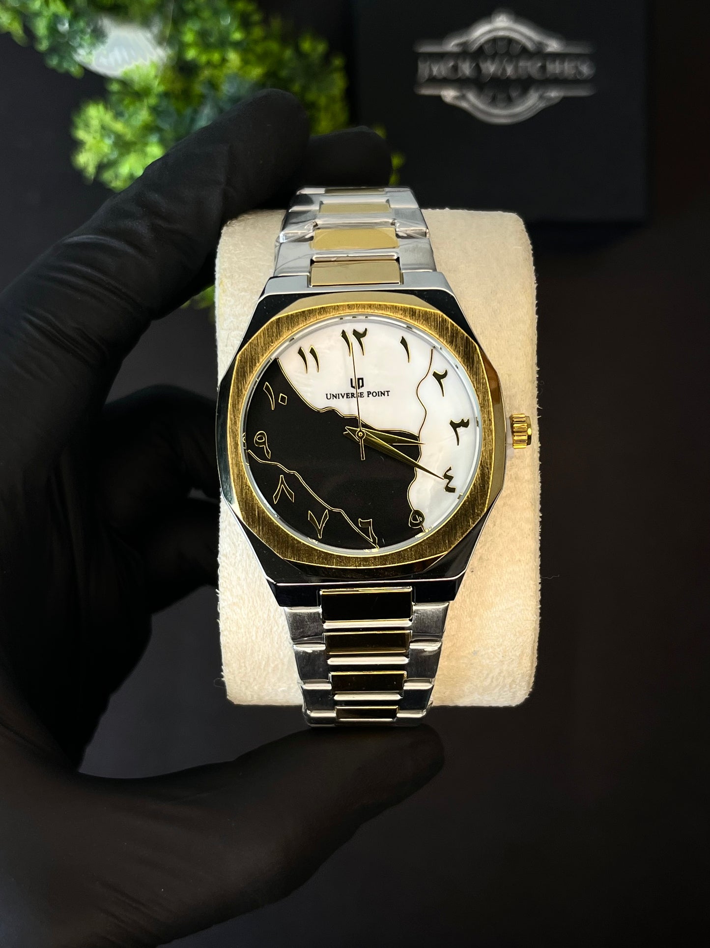 Marble Dial Arabic Watch