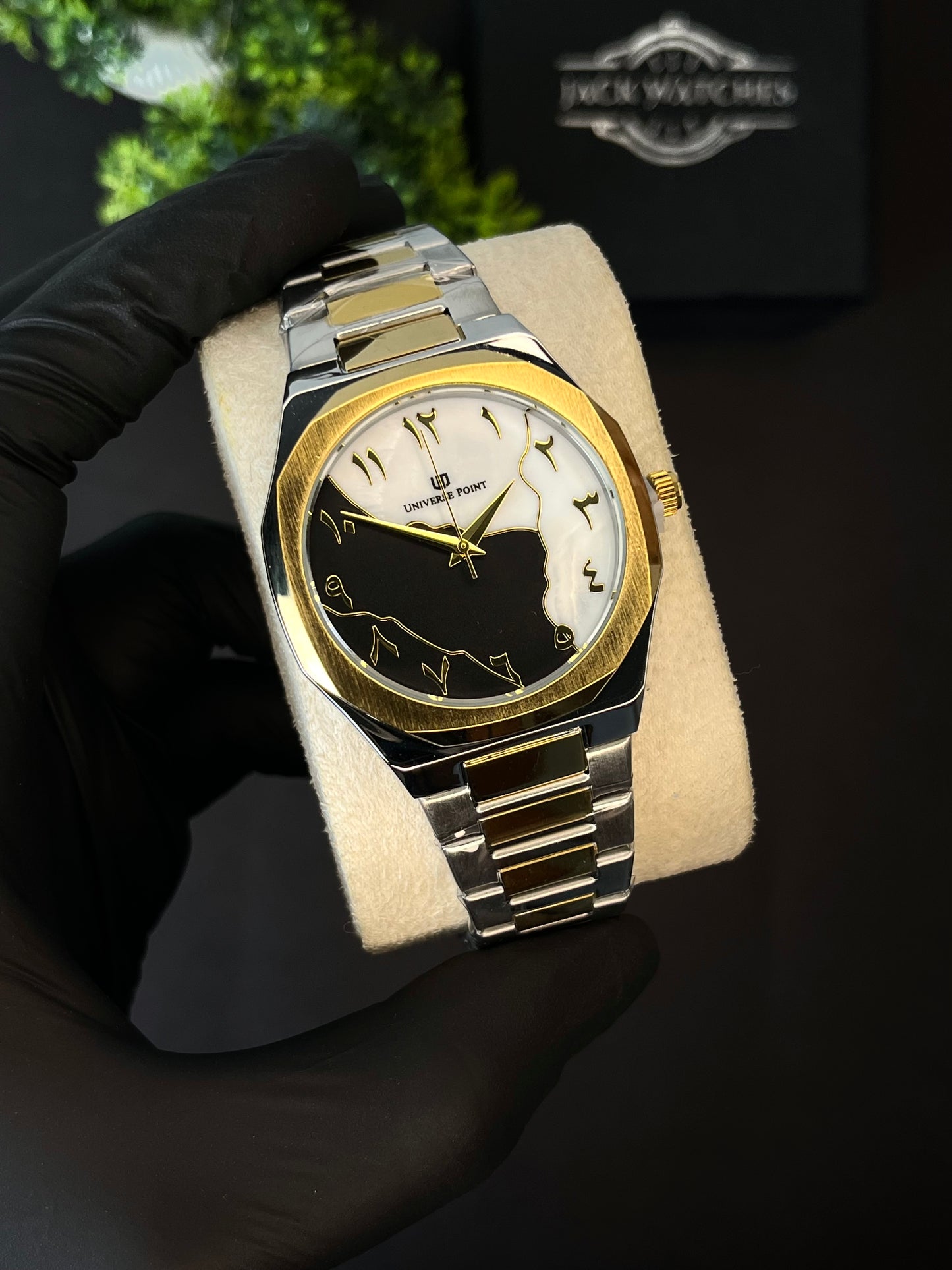 Marble Dial Arabic Watch