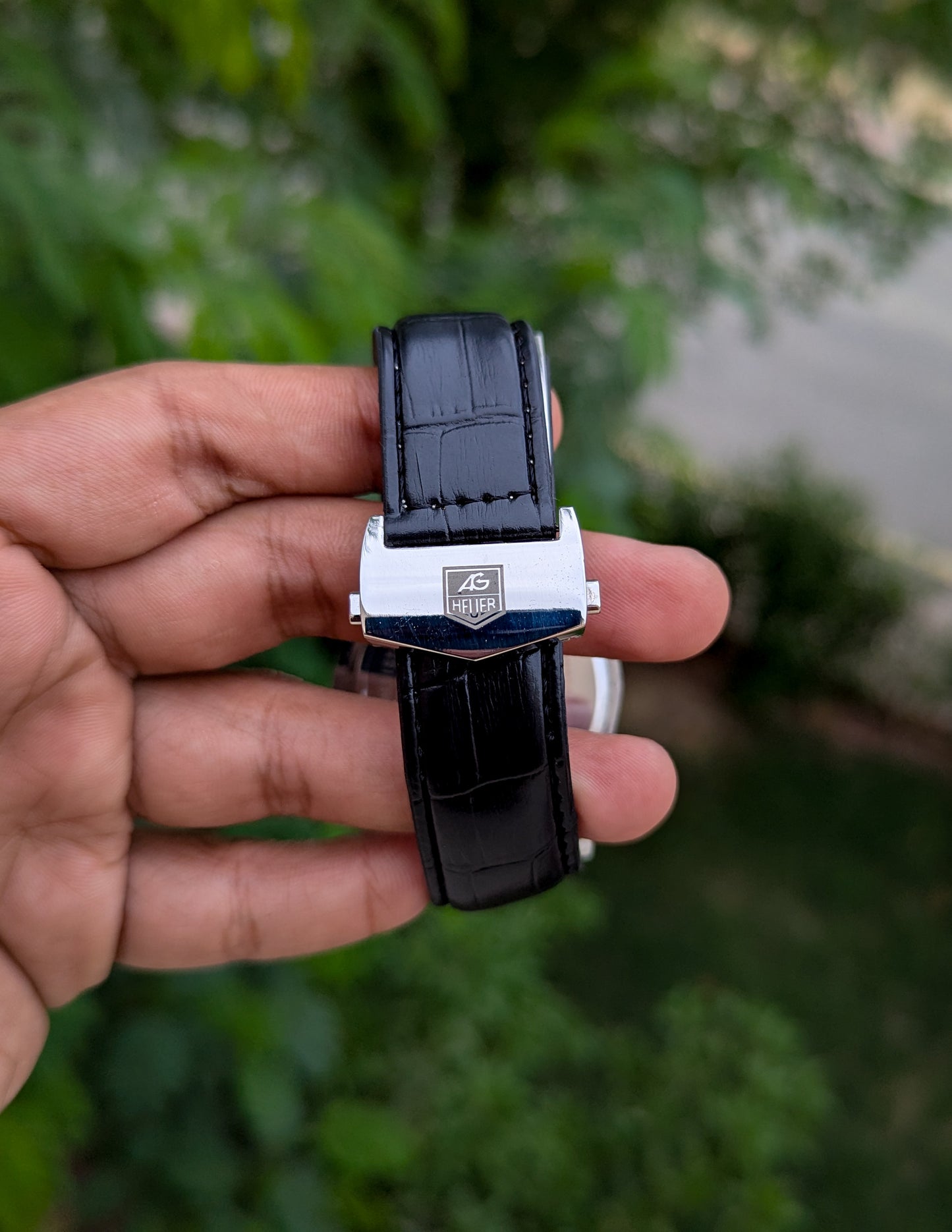 Tag Heuer Calibre 5 Leather Strap Watch
