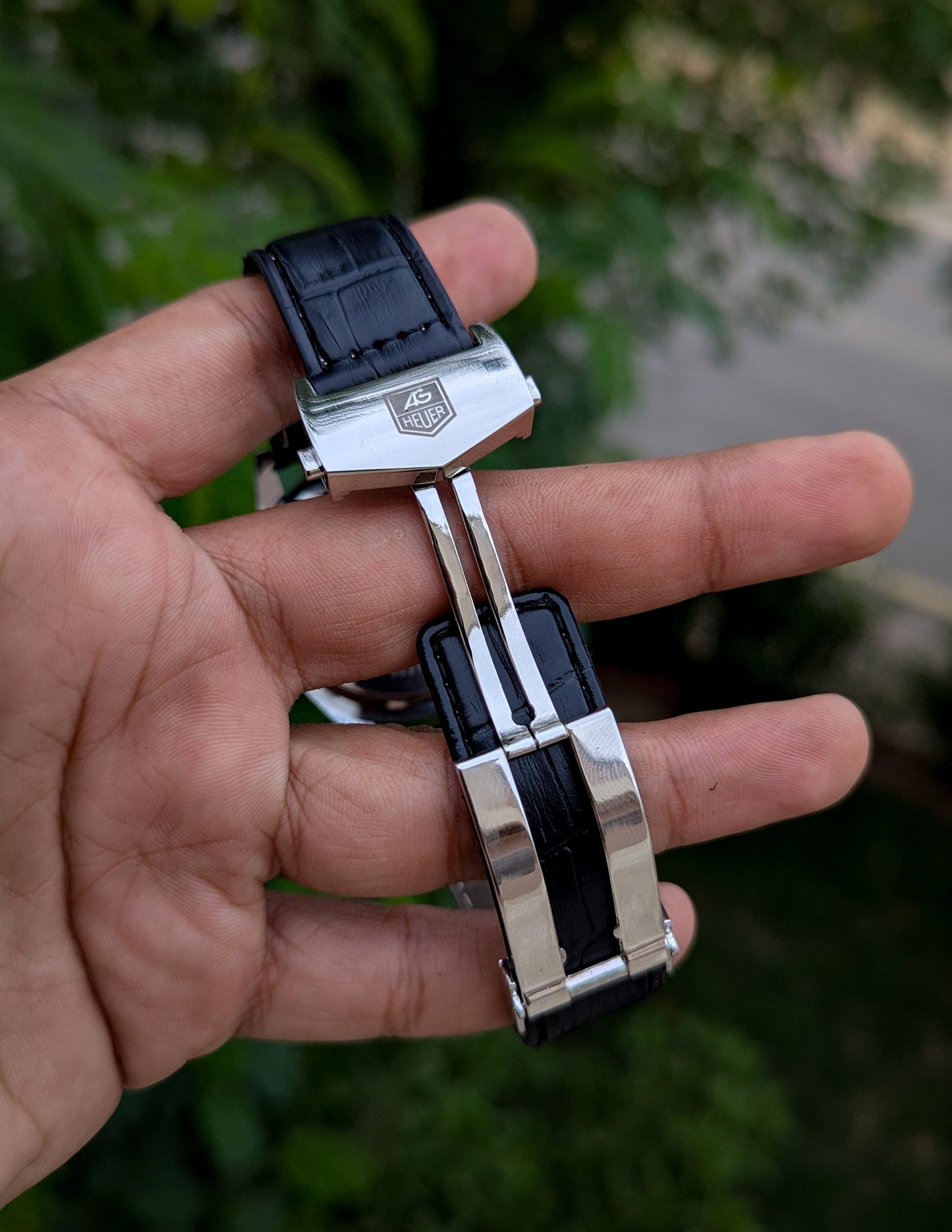 Tag Heuer Calibre 5 Leather Strap Watch