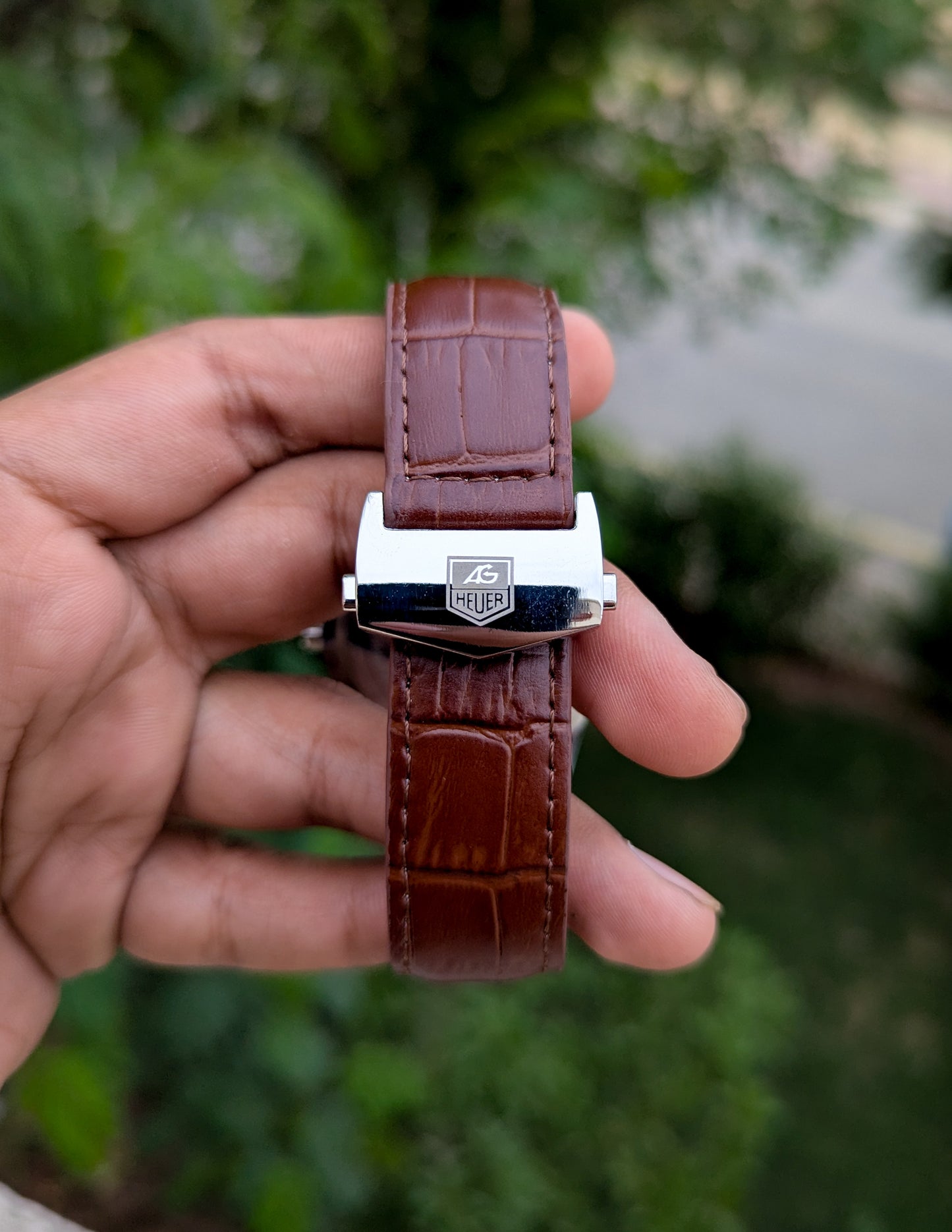 Tag Heuer Calibre 5 Leather Strap Watch