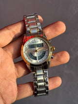 Al Falah Dual Time Watch - TwoTone