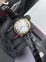 Drive De Crtr Quartz Leather Straps