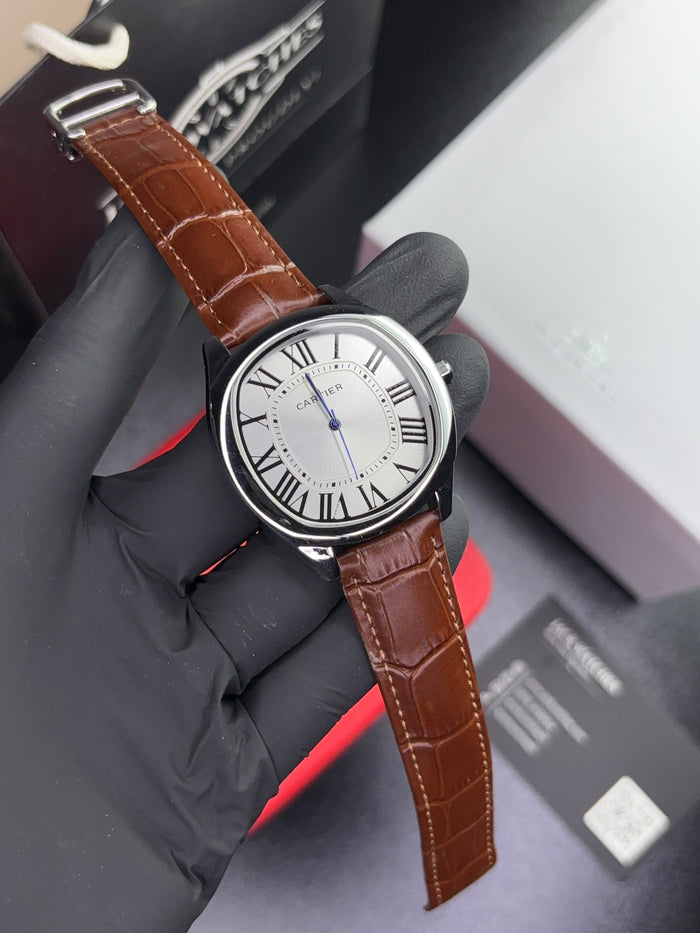 Drive De Crtr Quartz Leather Straps