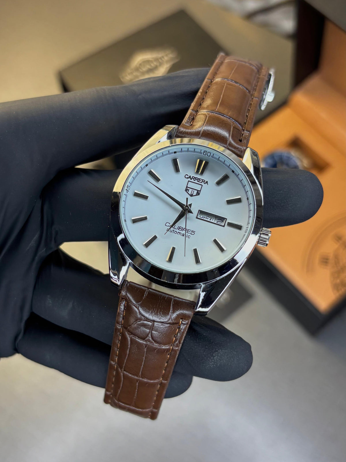 Tag Heuer Calibre 5 Leather Strap Watch – JACK WATCHES