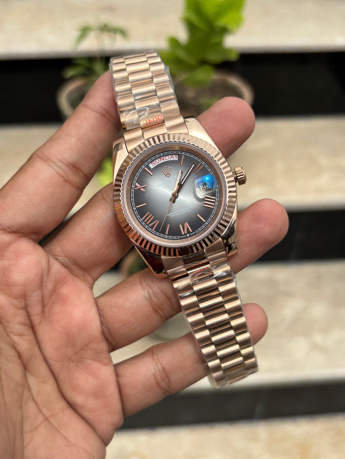 RLX Day-Date Automatic Rose Gold - Slate Ombré