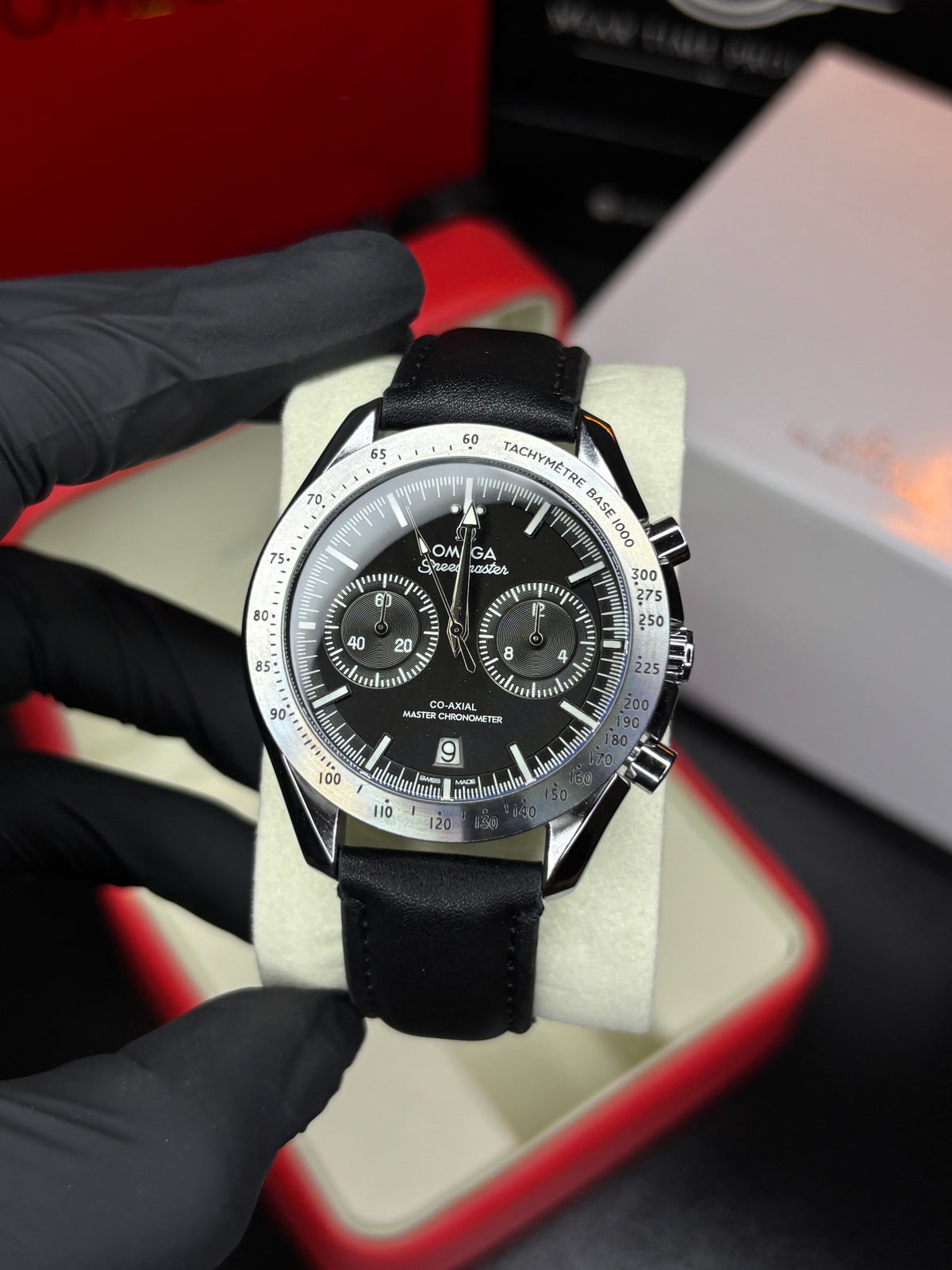 Omga Speedmaster Master Chronometer Leather Strap