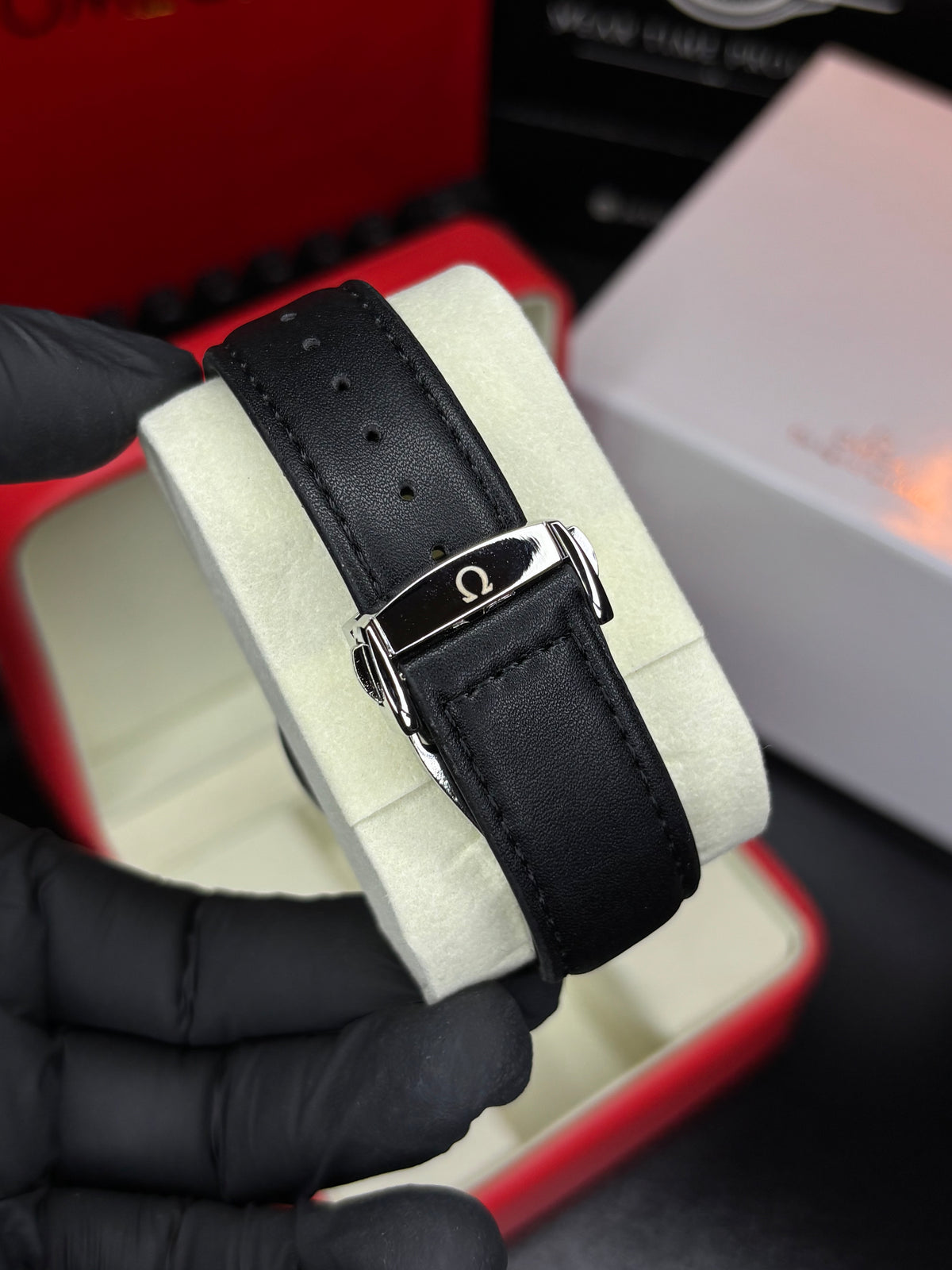Omga Speedmaster Master Chronometer Leather Strap