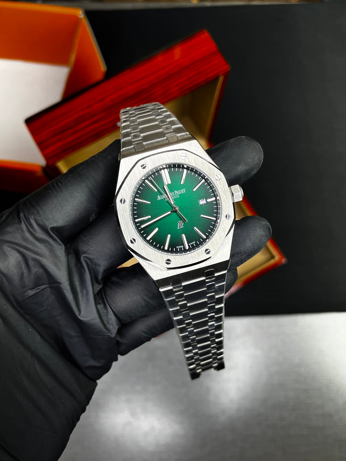 AP RYL Oak SIlver Automatic Master - Green Dial