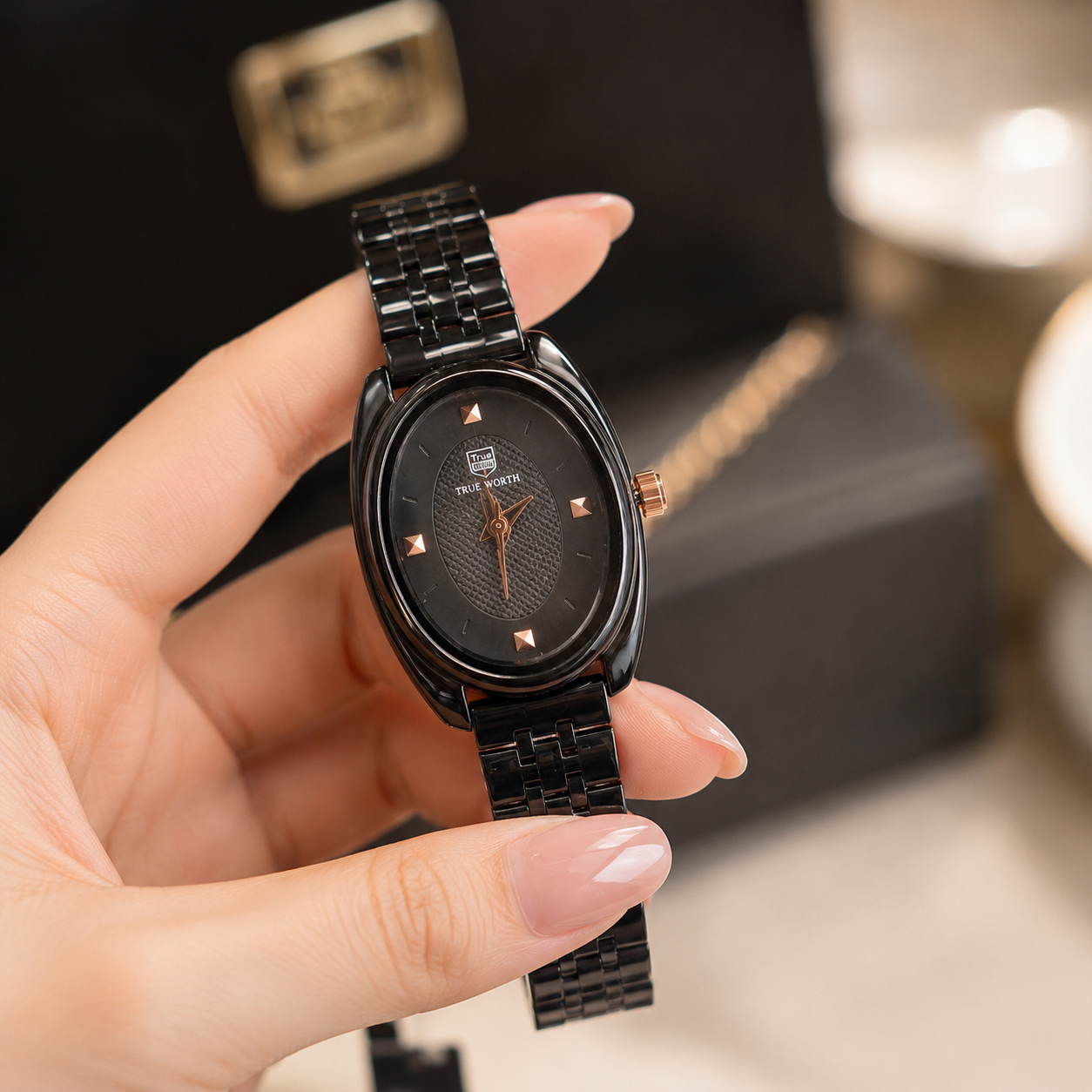 True Worth Oval Prestige Women Watch