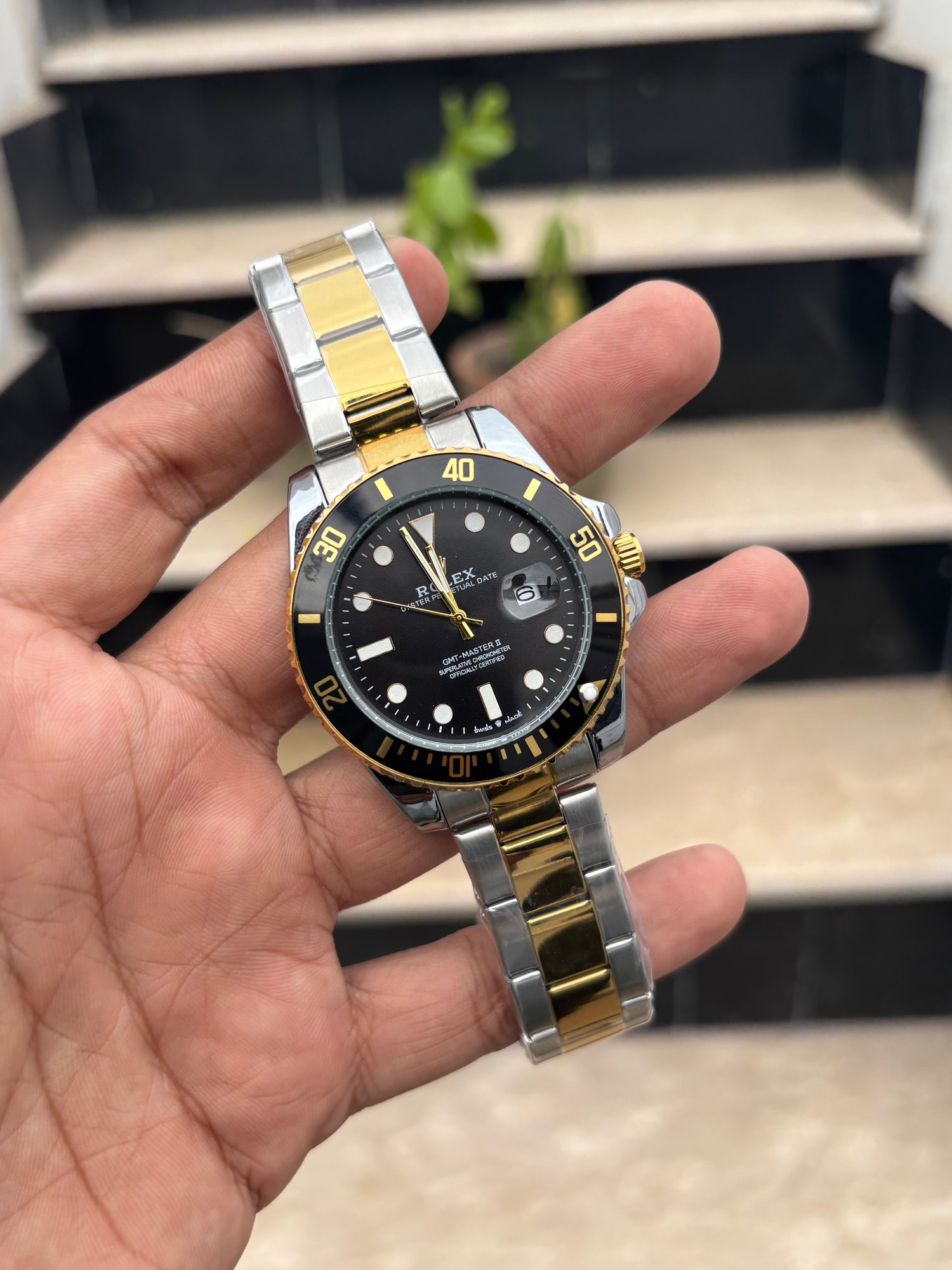 RLX GMT Master 2 Oyester Quartz