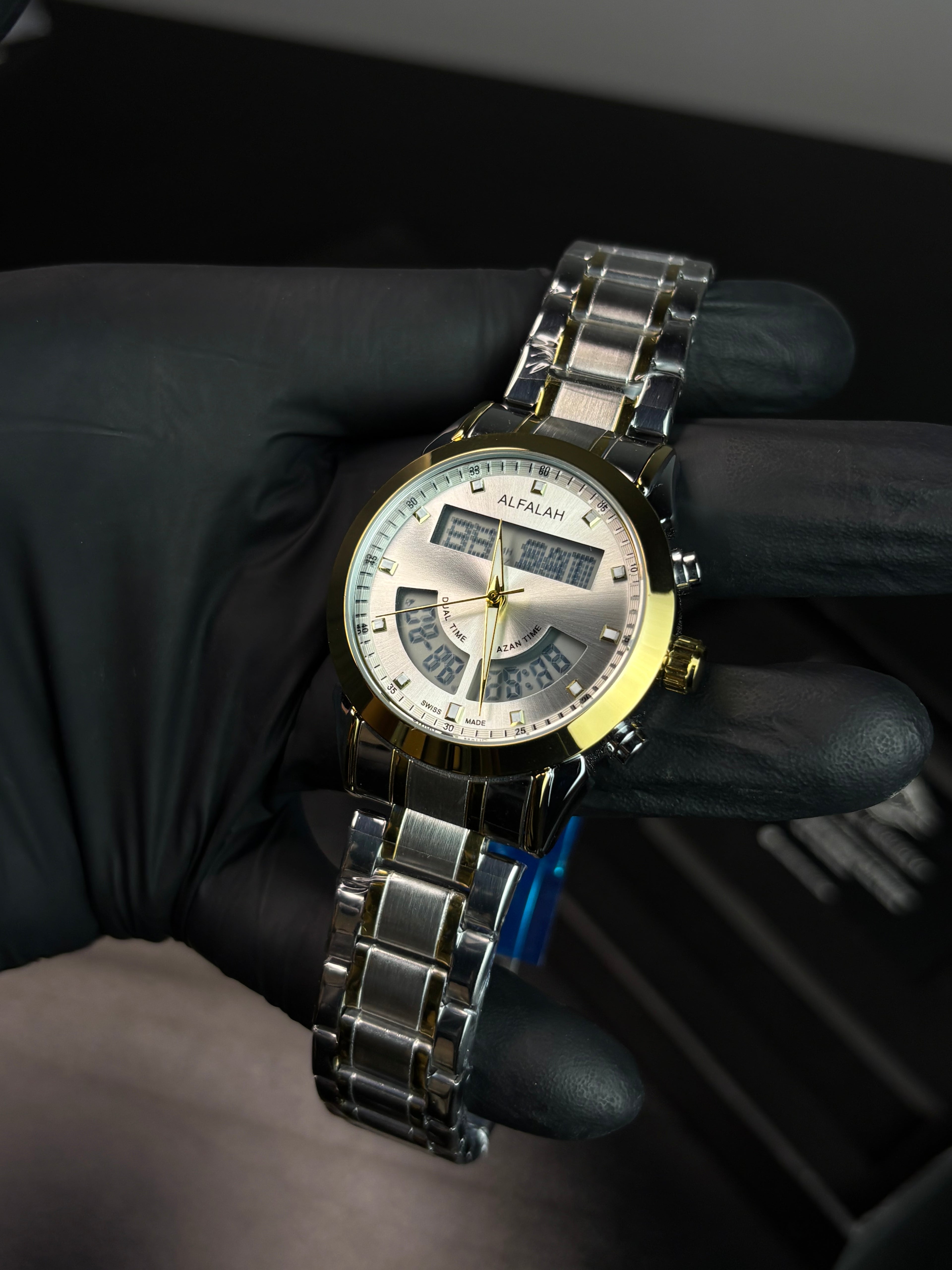 Al Falah Dual Time Watch