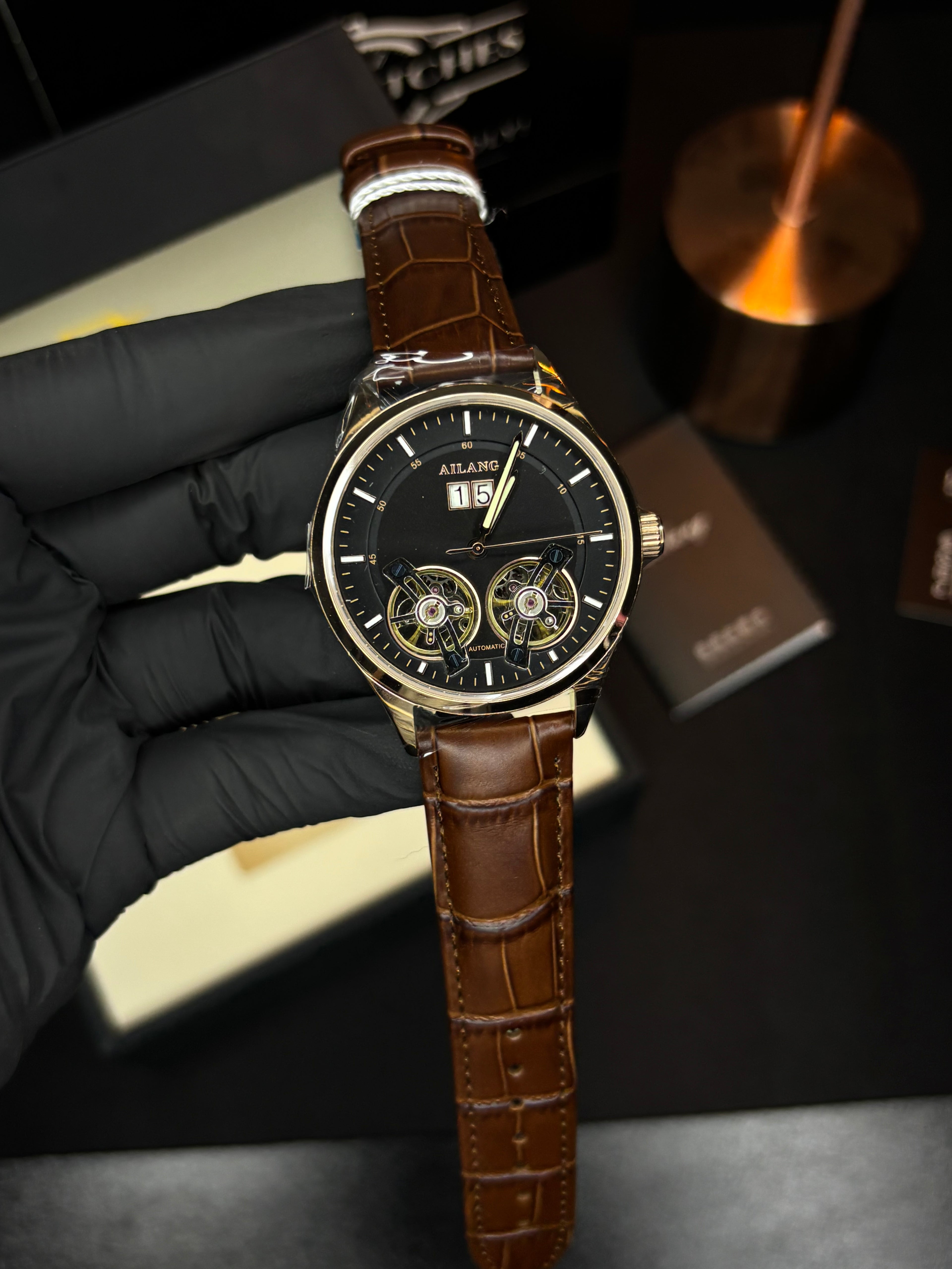 Ailang Original Double Tourbillon Automatic Watch