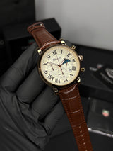 Chenxi Leather Strap Chronograph Watch
