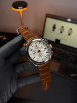 Tsot Leather Strap Chronograph Watch