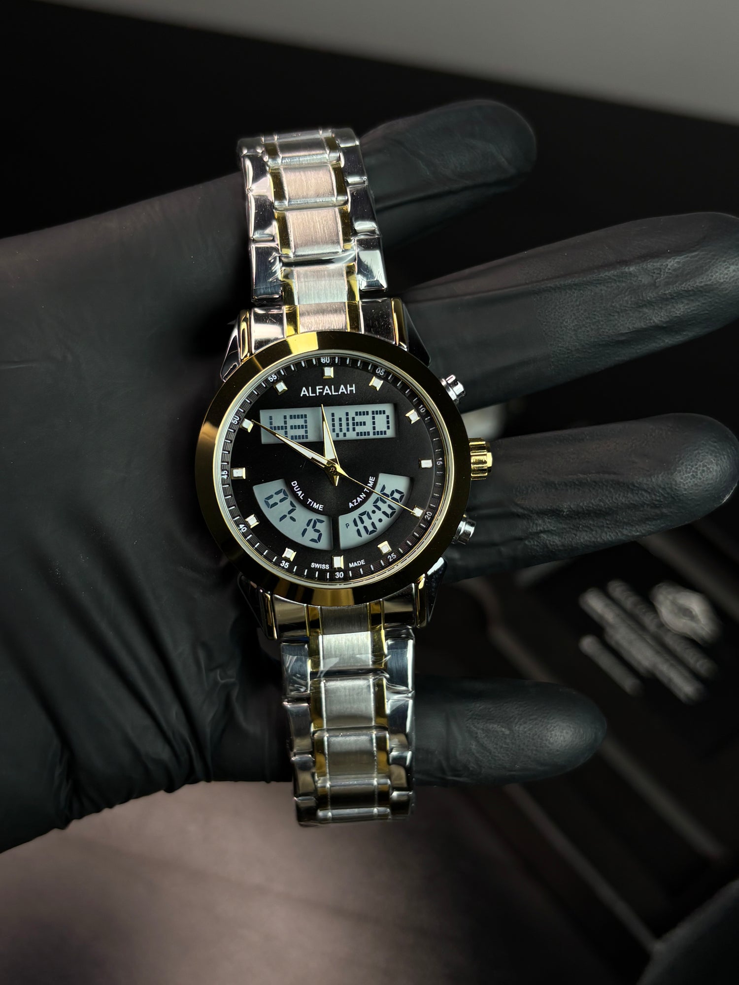 Al Falah Dual Time Watch
