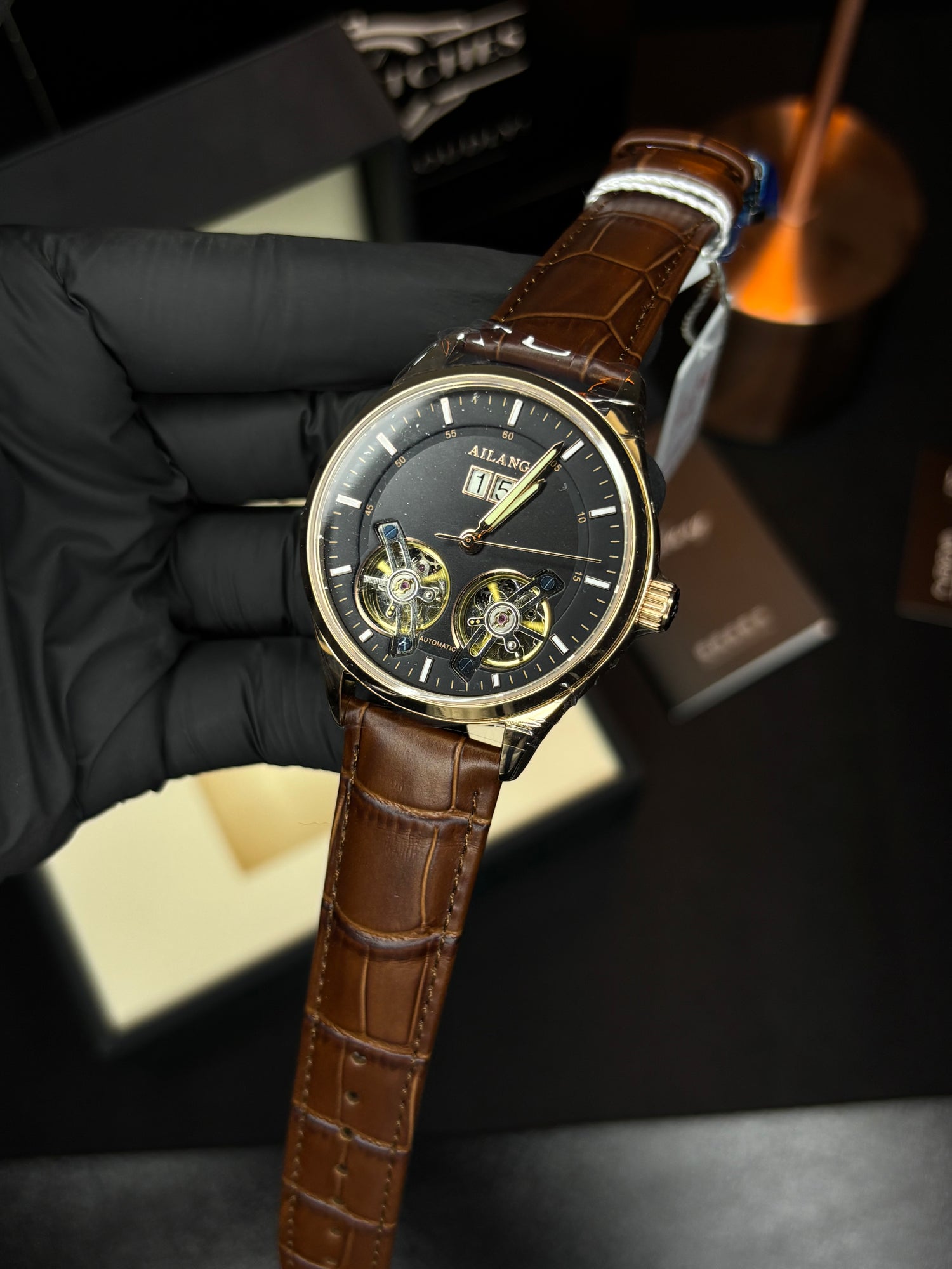 Ailang Original Double Tourbillon Automatic Watch