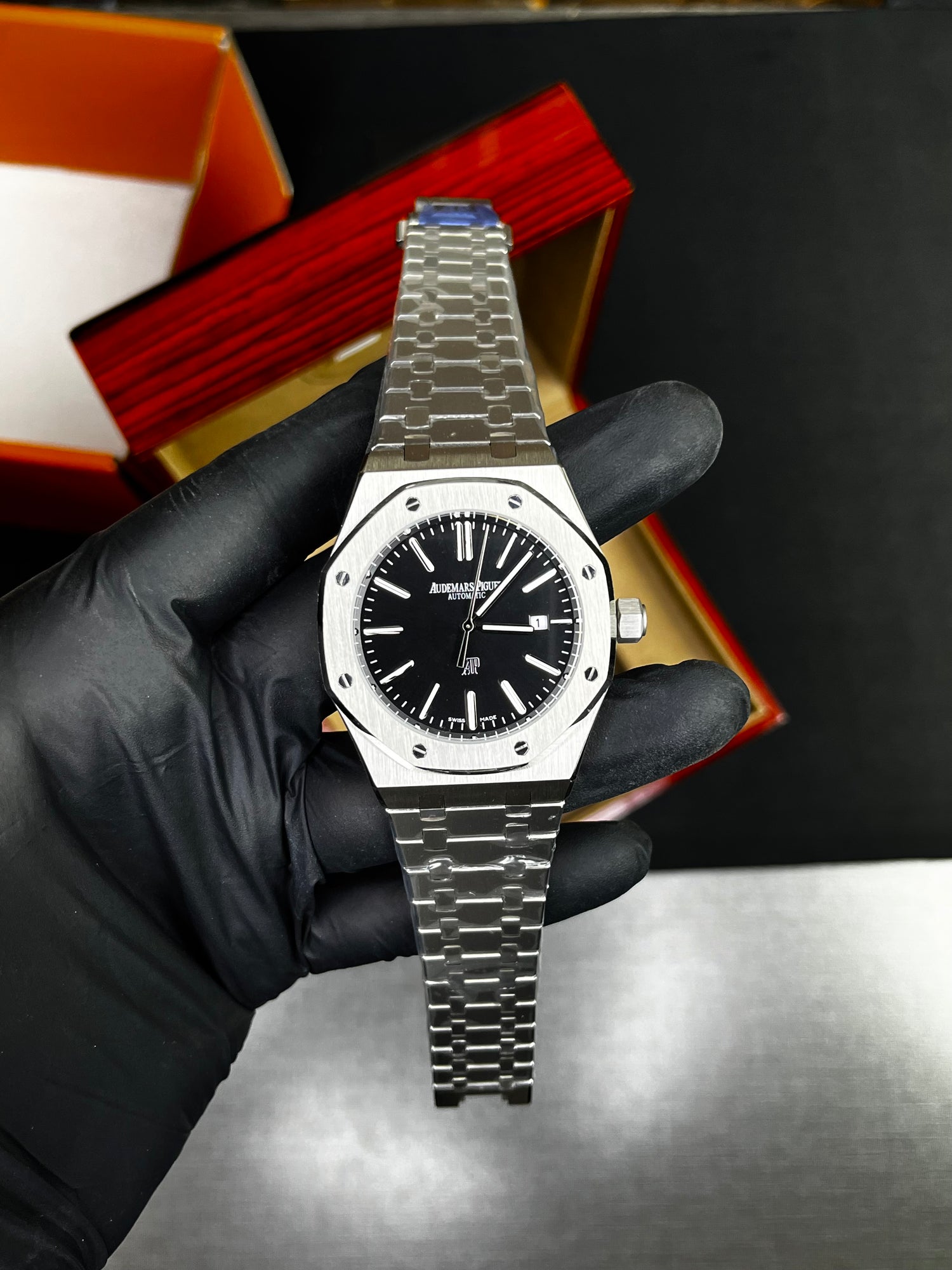 AP RYL Oak SIlver Automatic Master - Black Dial