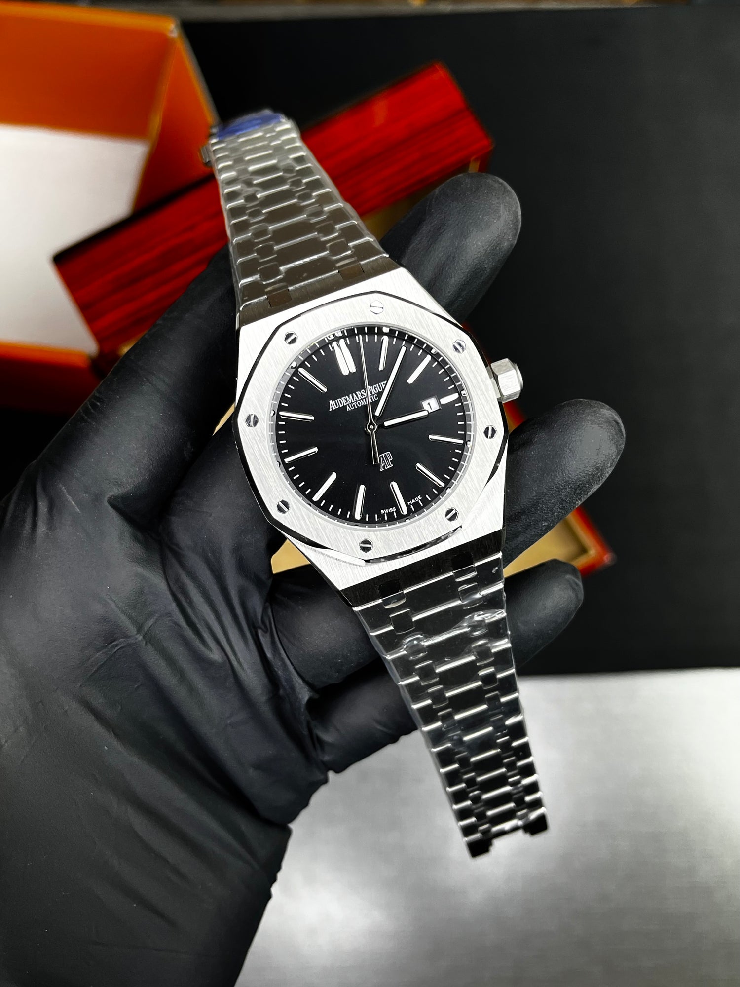 AP RYL Oak SIlver Automatic Master - Black Dial