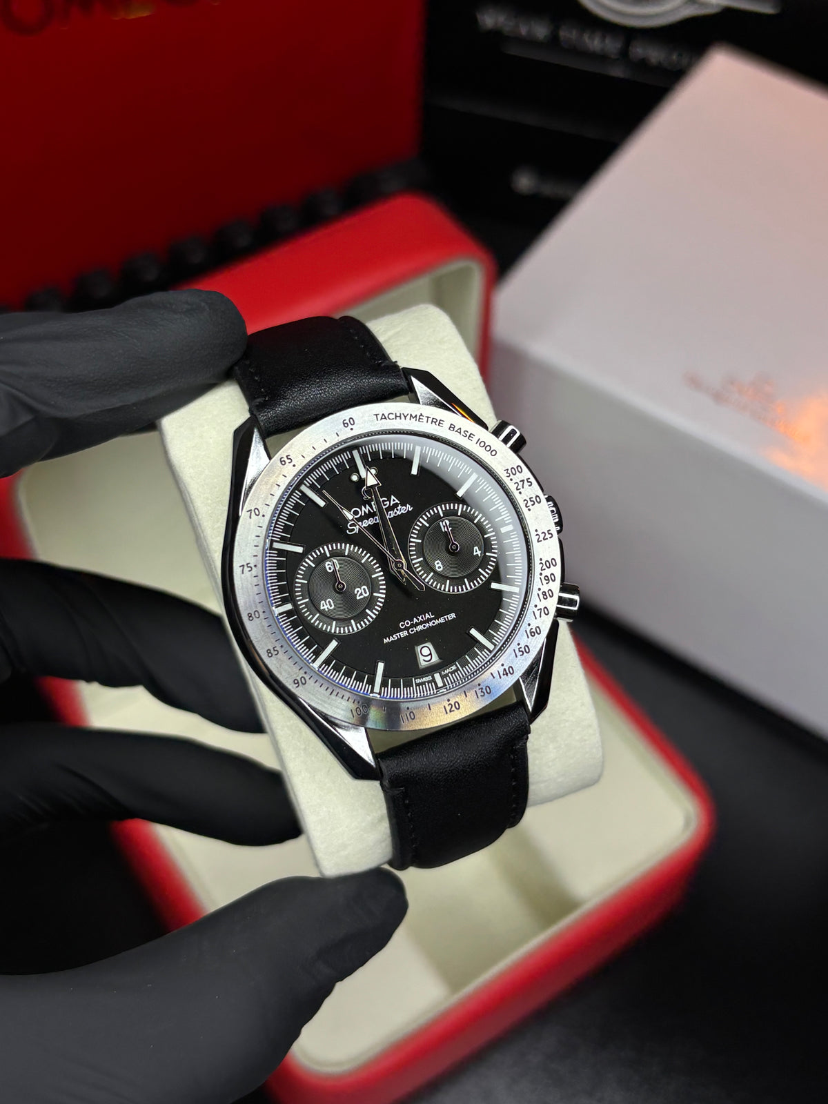 Omga Speedmaster Master Chronometer Leather Strap