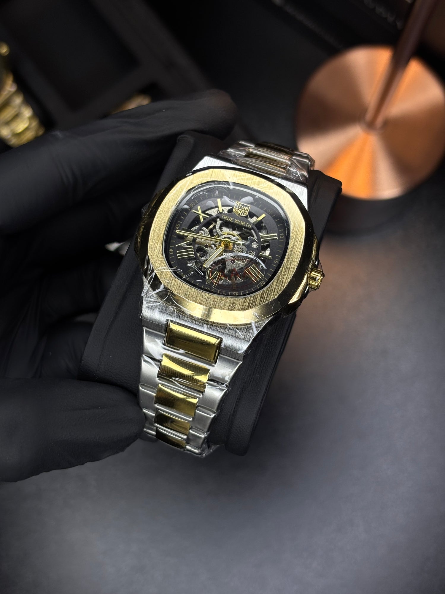 True Worth Original Nautilus Style Automatic Watch