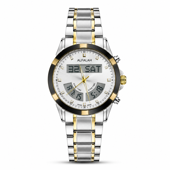 Al Falah Dual Time Watch