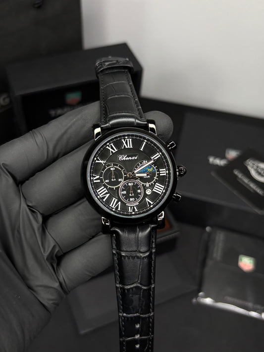 Chenxi Leather Strap Chronograph Watch