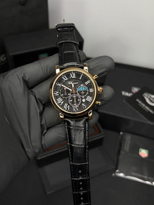 Chenxi Leather Strap Chronograph Watch