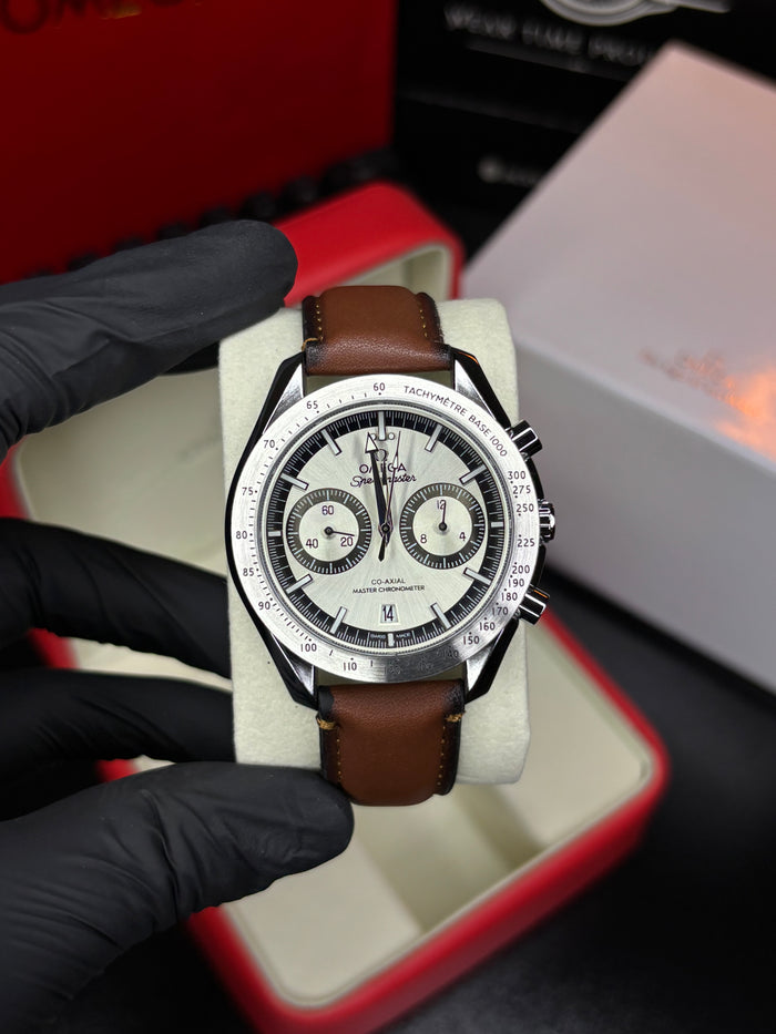 Omga Speedmaster Master Chronometer Leather Strap