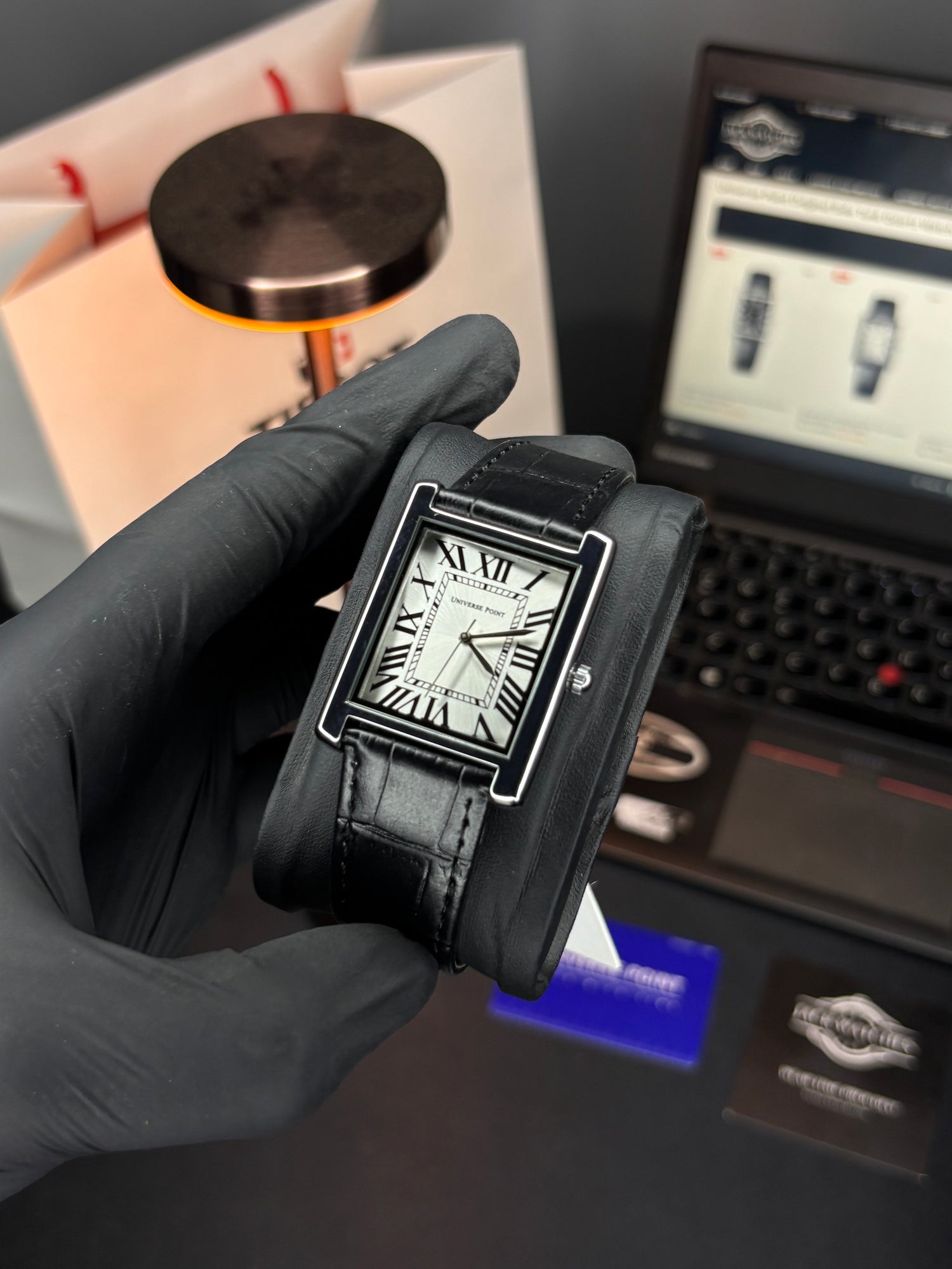 Universe Point Original Solo Tank Quartz - Black-White - Silver Case
