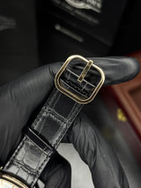 Patek Golden Ellipse Leather Straps Quartz - Copper Case