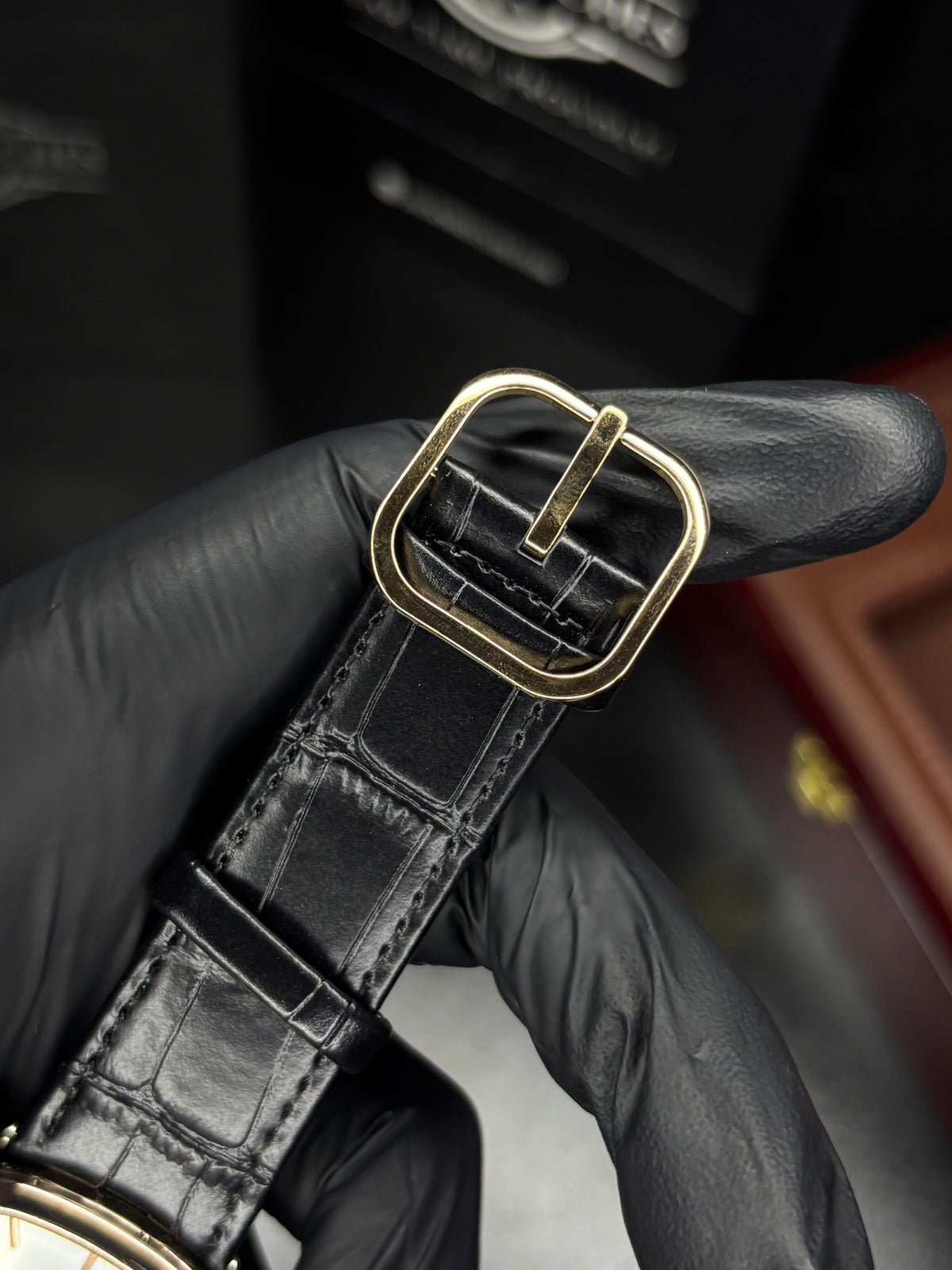 Patek Golden Ellipse Leather Straps Quartz - Copper Case