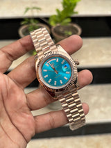 RLX Day-Date Automatic Rose Gold - Blue Dial