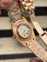 RLX Day-Date Automatic Rose Gold - Chocolate Roman