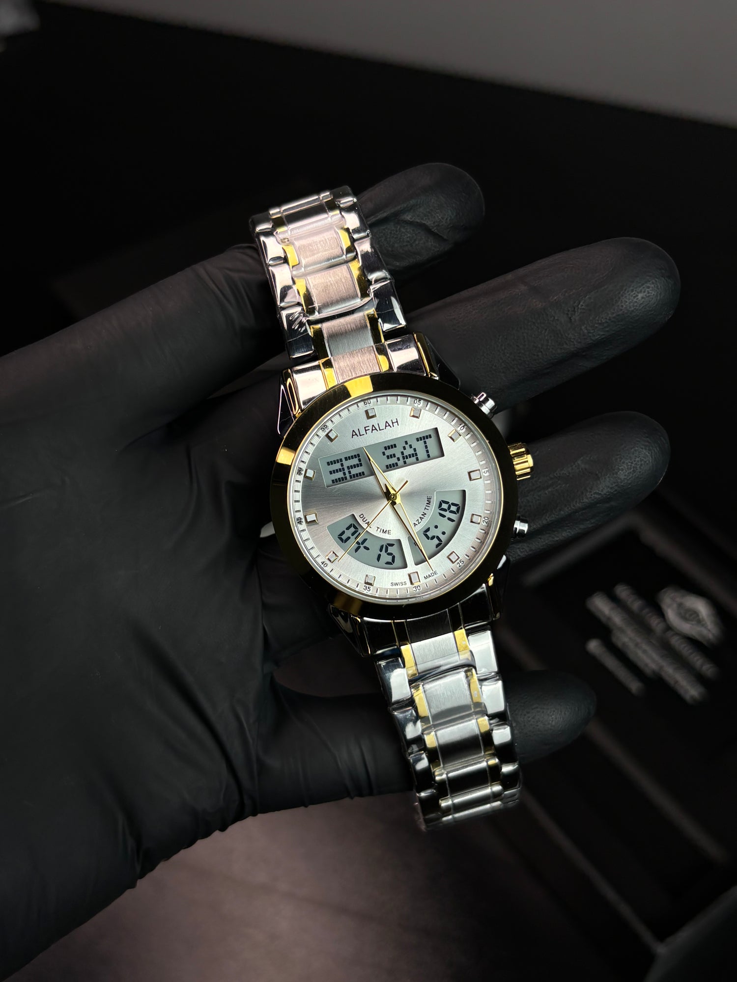 Al Falah Dual Time Watch