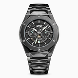 HB Diamond Cut Watch Black