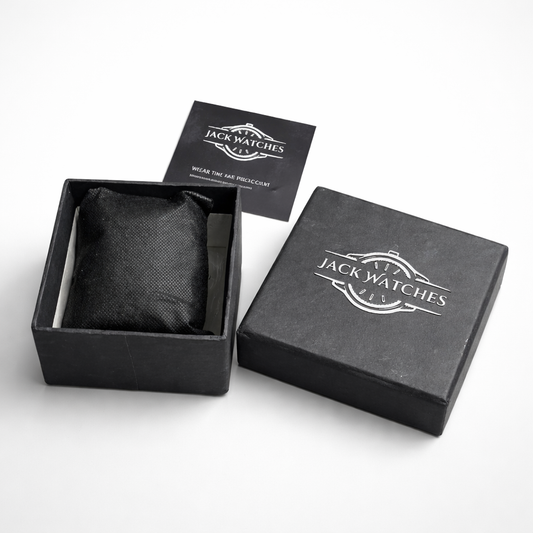 Patek Nautilus Leather Strap Master Lock - Black-White