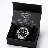 Patek Nautilus Leather Strap Master Lock - Black