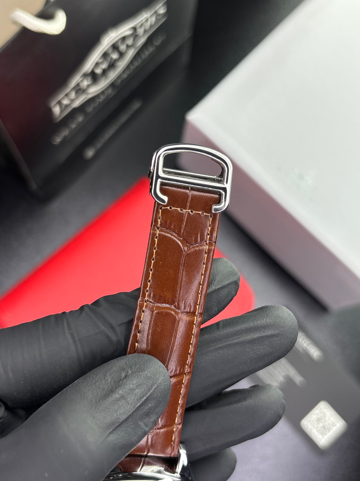 Drive De Crtr Quartz Leather Straps