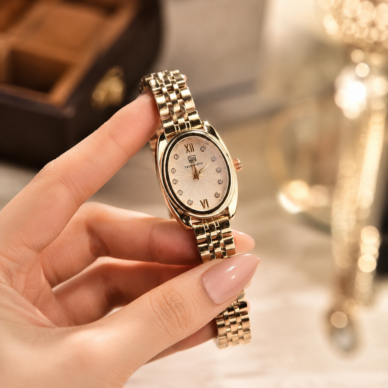 True Worth Oval Prestige Women Watch