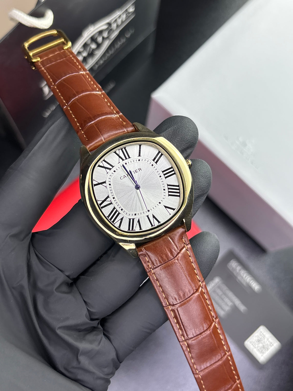Drive De Crtr Quartz Leather Straps