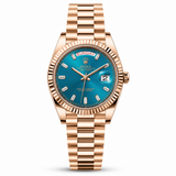 RLX Day-Date Automatic Rose Gold - Blue Dial
