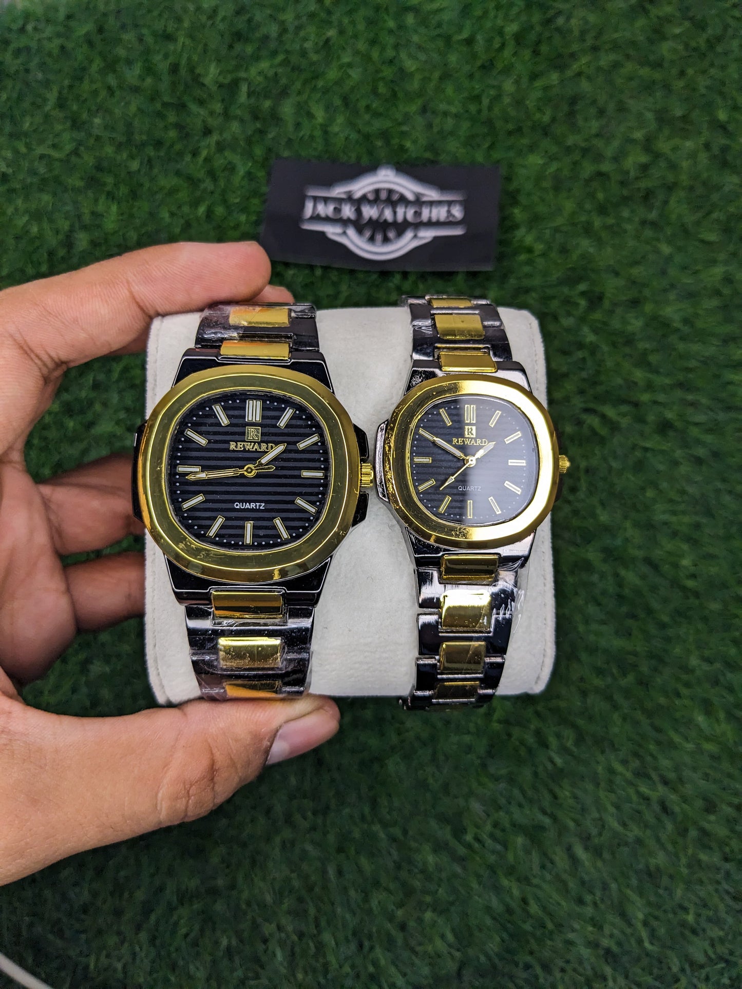 Reward's Two Tone Stainless Steel Couple Watches