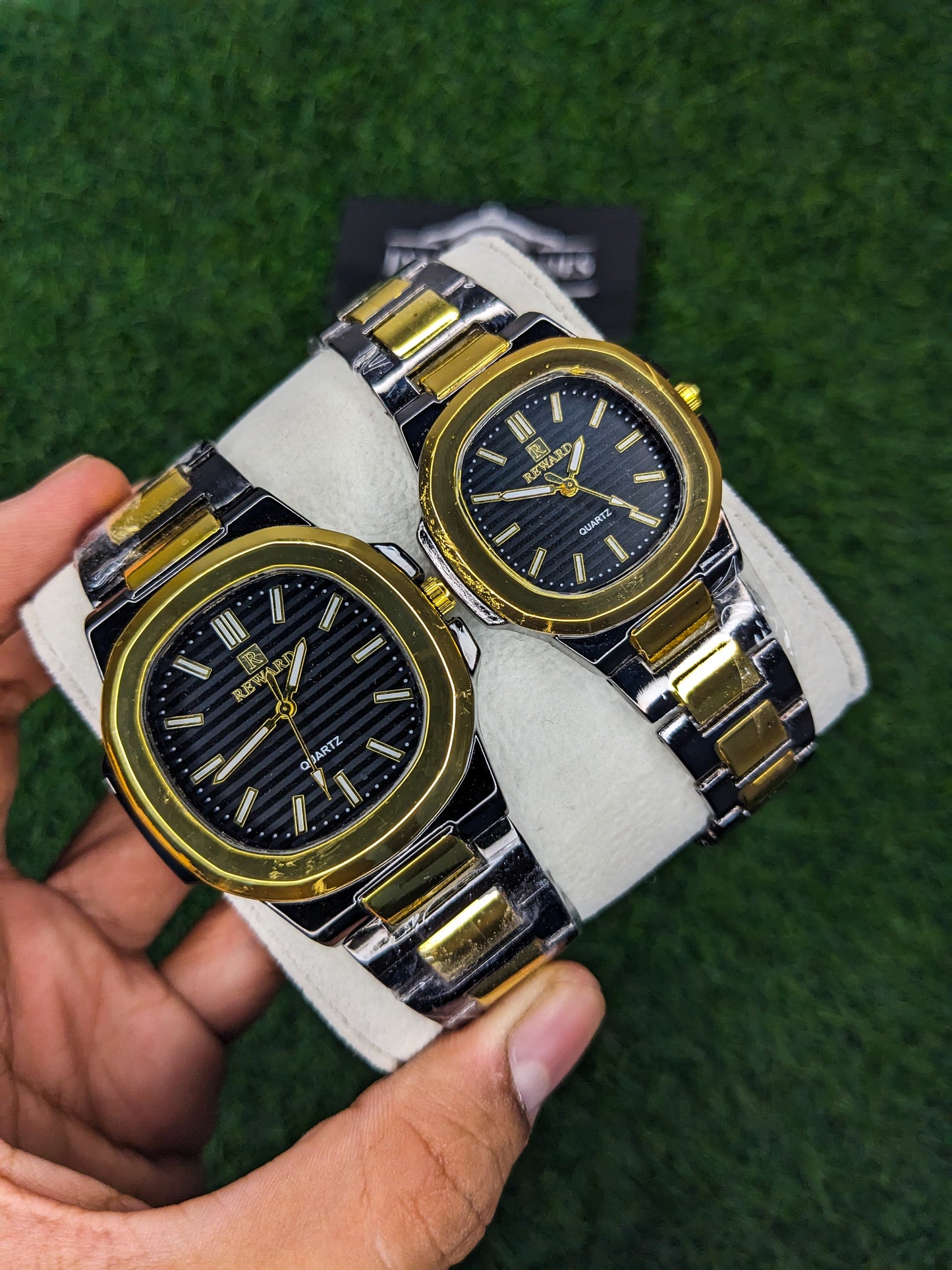 Reward's Two Tone Stainless Steel Couple Watches